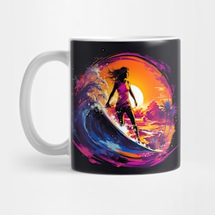 Surfing Girl Mug